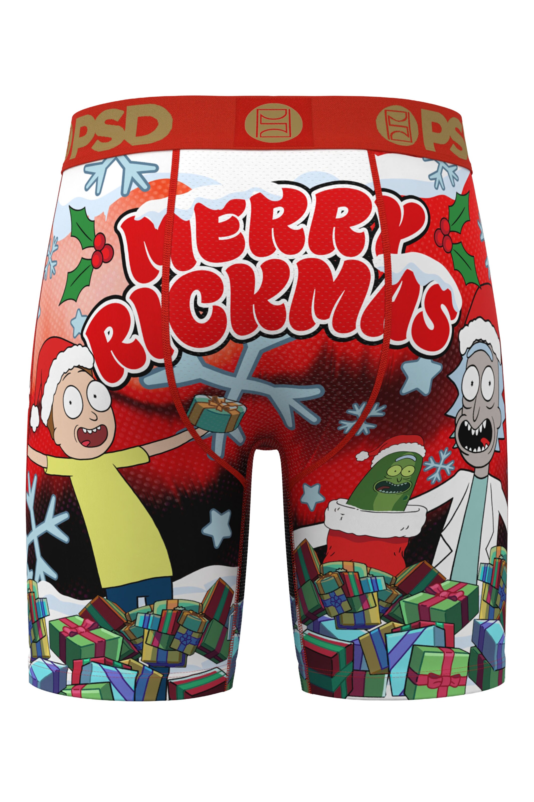 PSD Boxer shorts 'Merry Rickmas' in Red