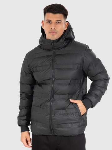 Smilodox Winterjacke 'Levi' in Schwarz: Vorderseite