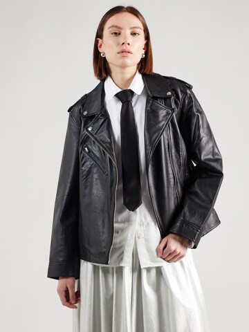 YAS Between-Season Jacket 'YASANE' in Black: front