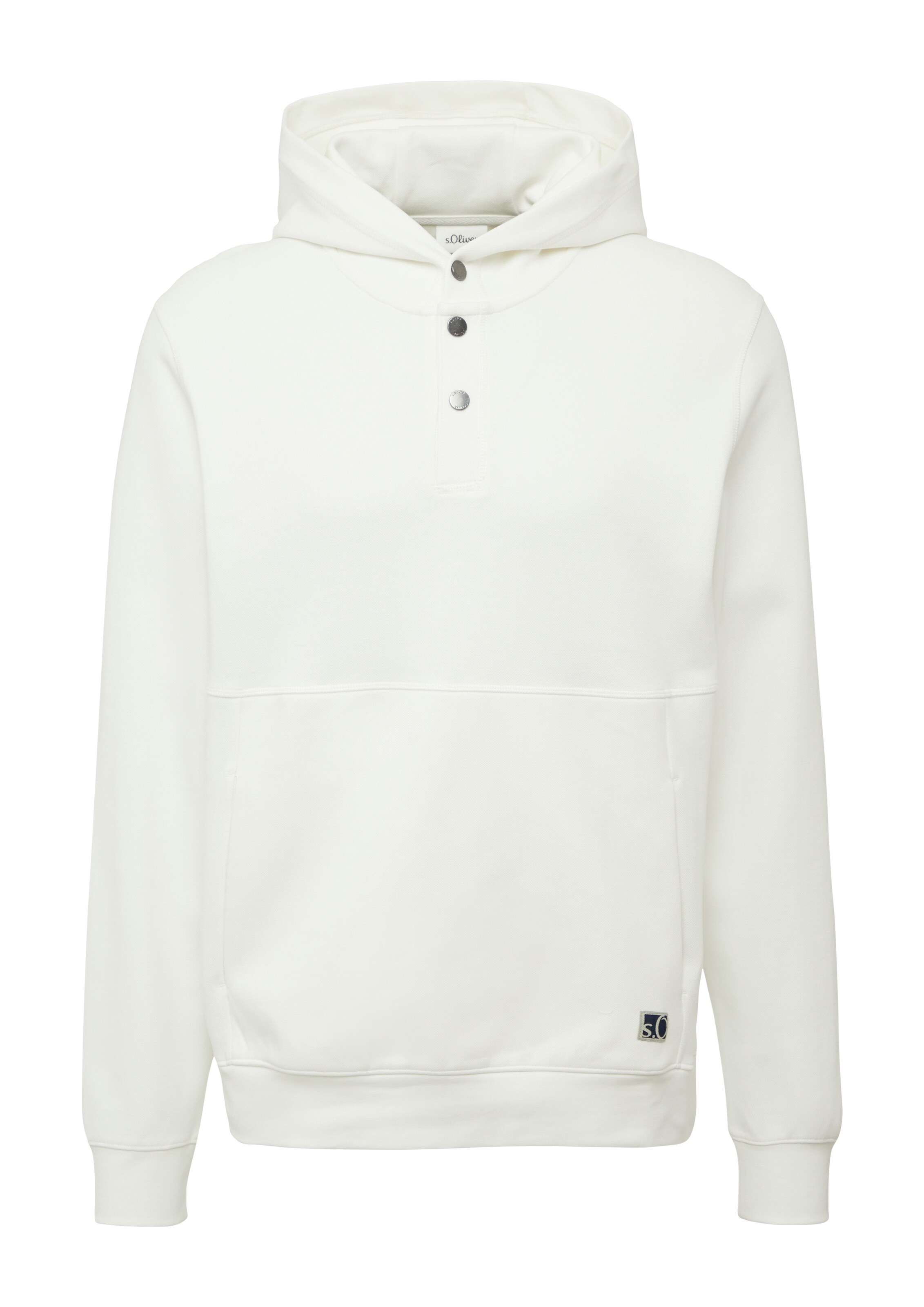 Sweat-shirt s.Oliver en blanc : devant