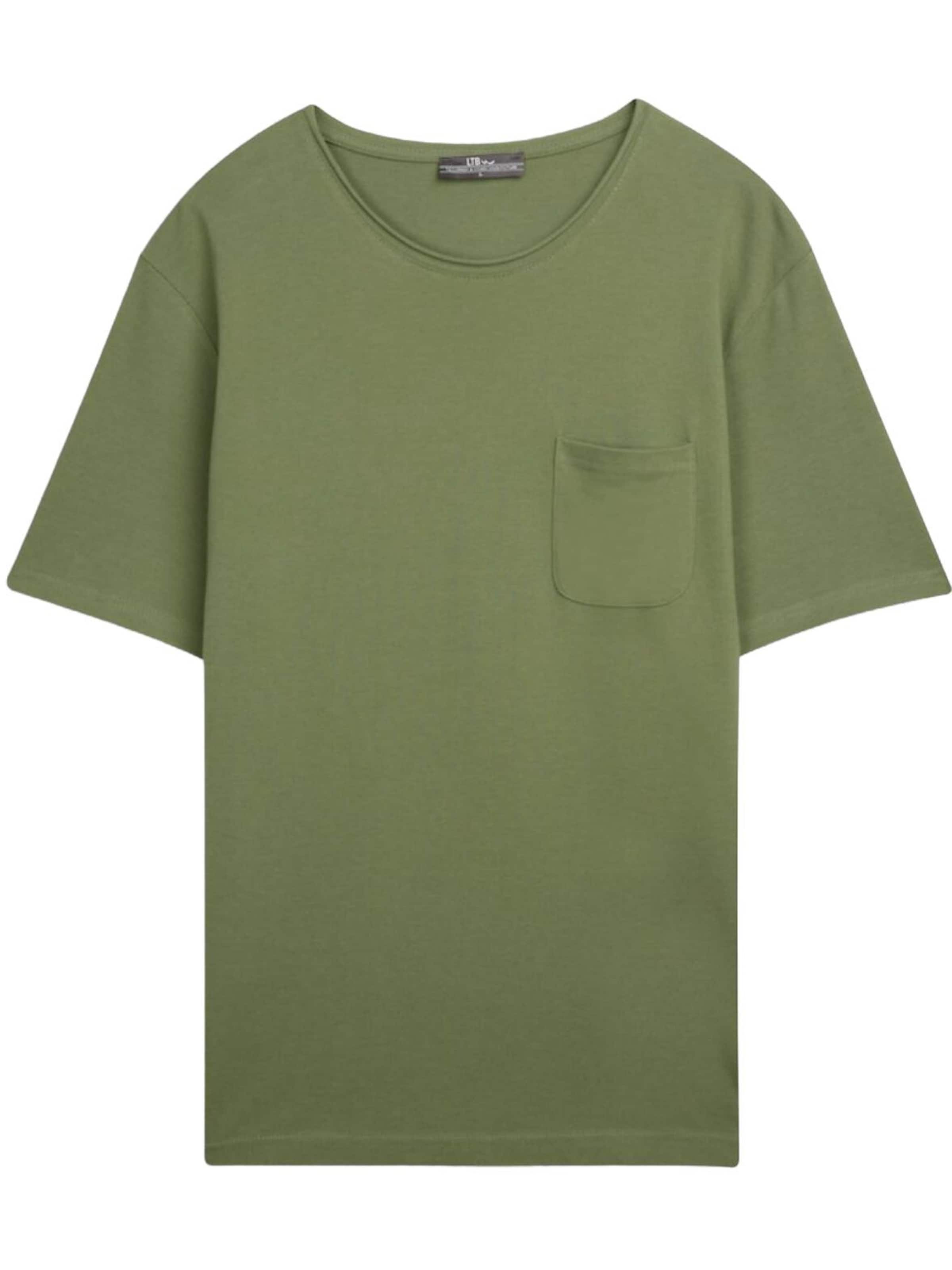 Maglietta 'LTB Jeans Herren-Piqué-T-Shirt' di LTB Jeans in verde: frontale