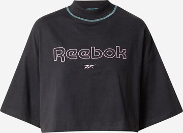 Reebok Тениска в черно: отпред