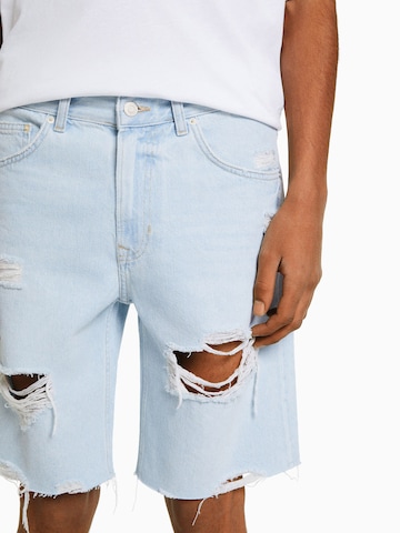 Bershka Regular Shorts in Blau