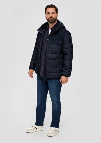 s.Oliver Men Big Sizes Winter Jacket in Blue