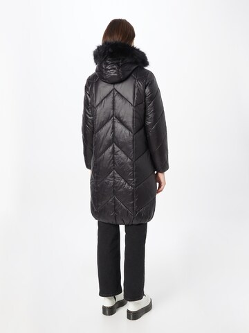 River Island Wintermantel in Zwart