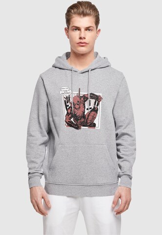 ABSOLUTE CULT Sweatshirt 'Deadpool - Tacos Breaktime' in Grey: front