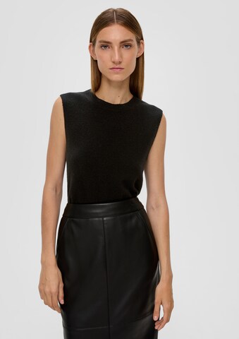 s.Oliver BLACK LABEL Pullover in Schwarz: Vorderseite