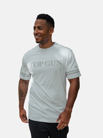 TOP GUN Shirt ' TG22002 ' in Wit: voorkant