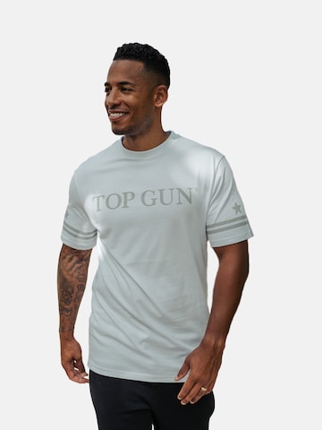 TOP GUN Shirt ' TG22002 ' in Wit: voorkant