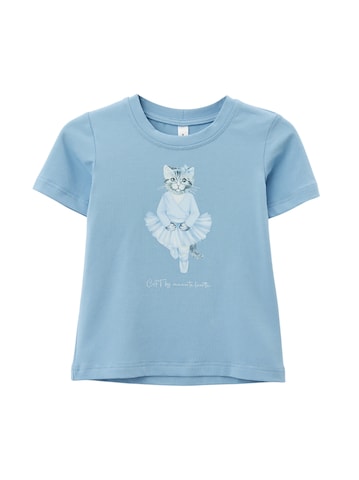 Cat e Lolette Shirt 'Ballerina Cat' in Blauw: voorkant