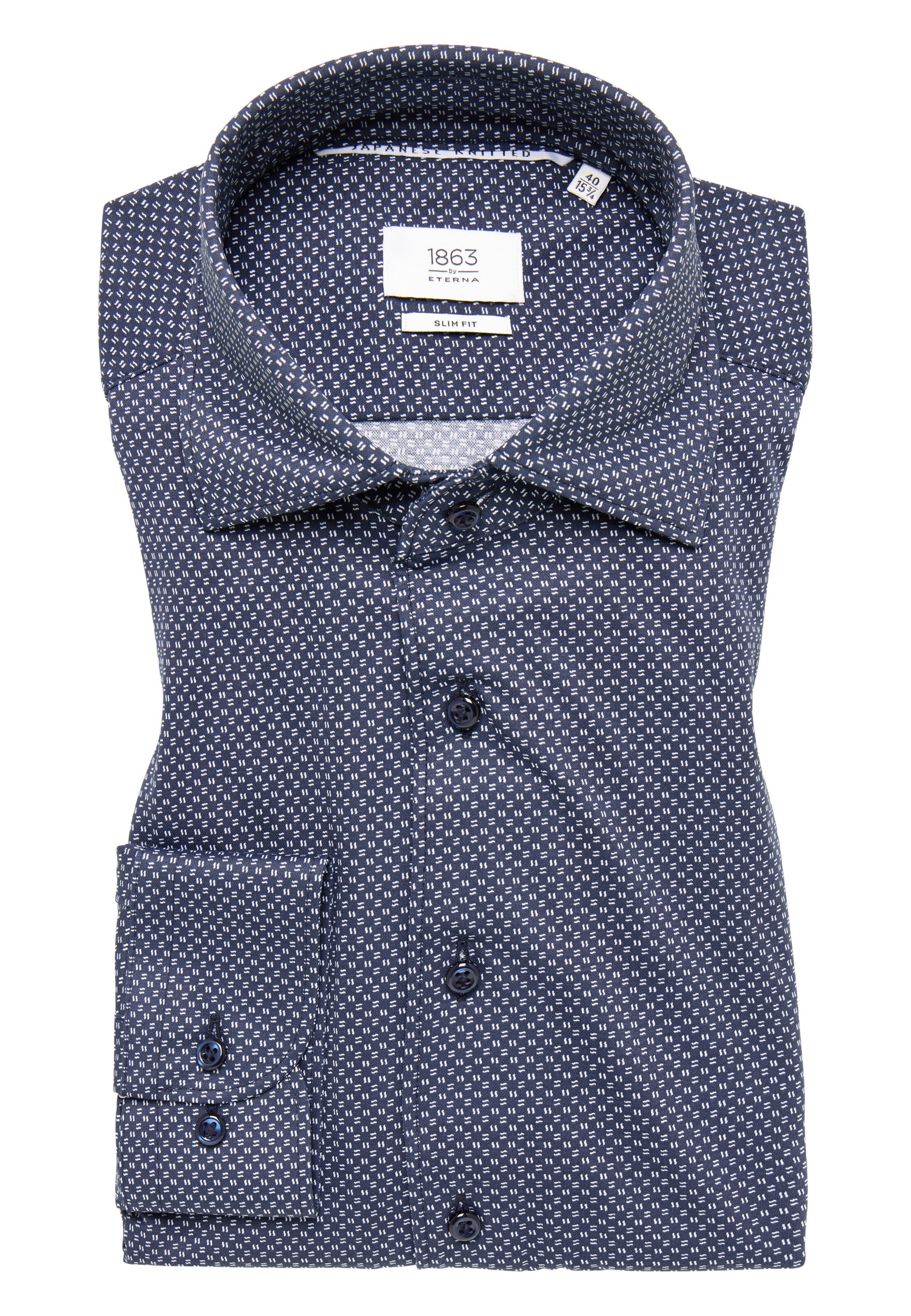 ETERNA Slim fit Zakelijk overhemd in Blauw