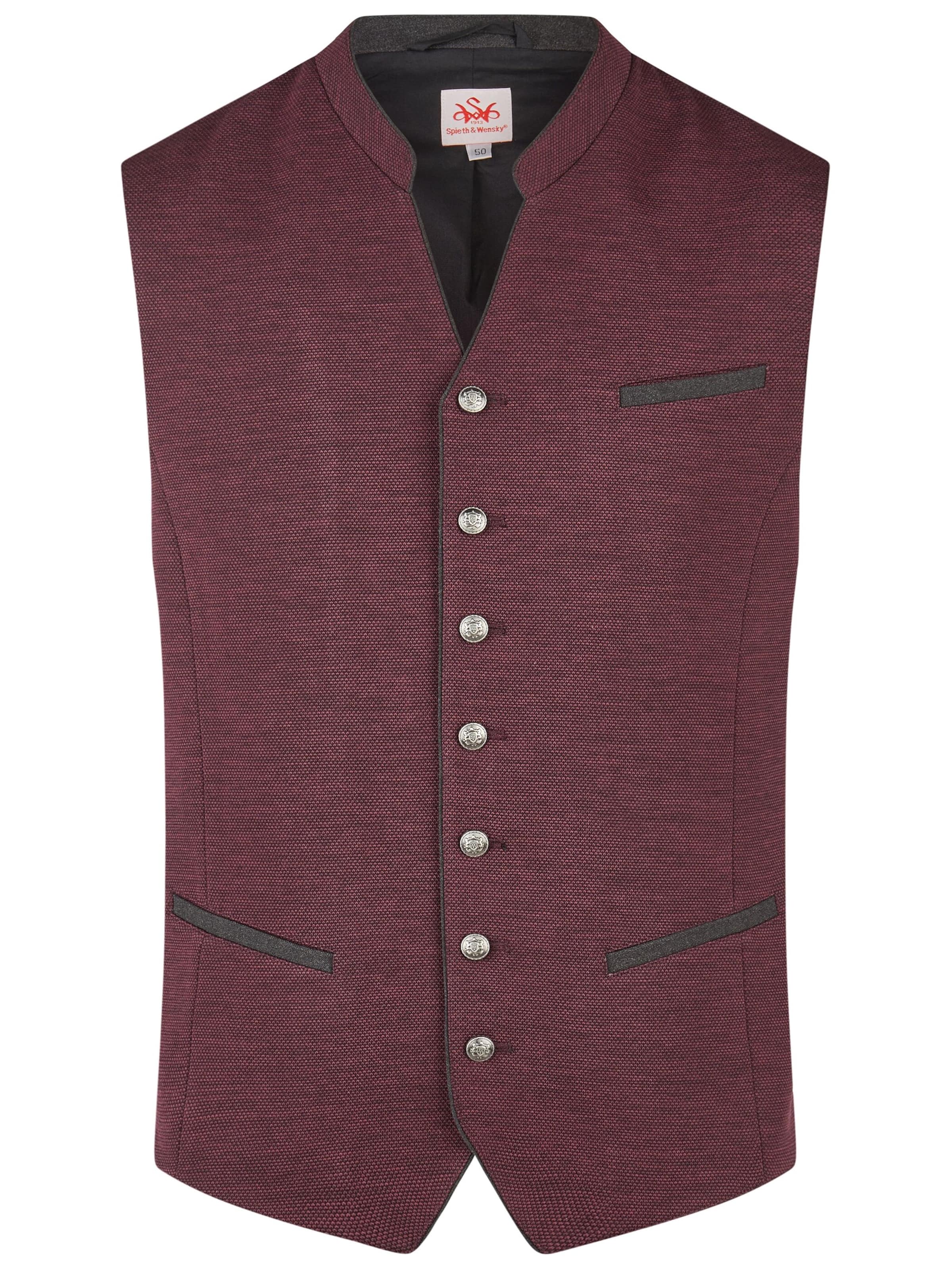 Gilet folklorique 'Halbach' SPIETH & WENSKY en rouge : devant