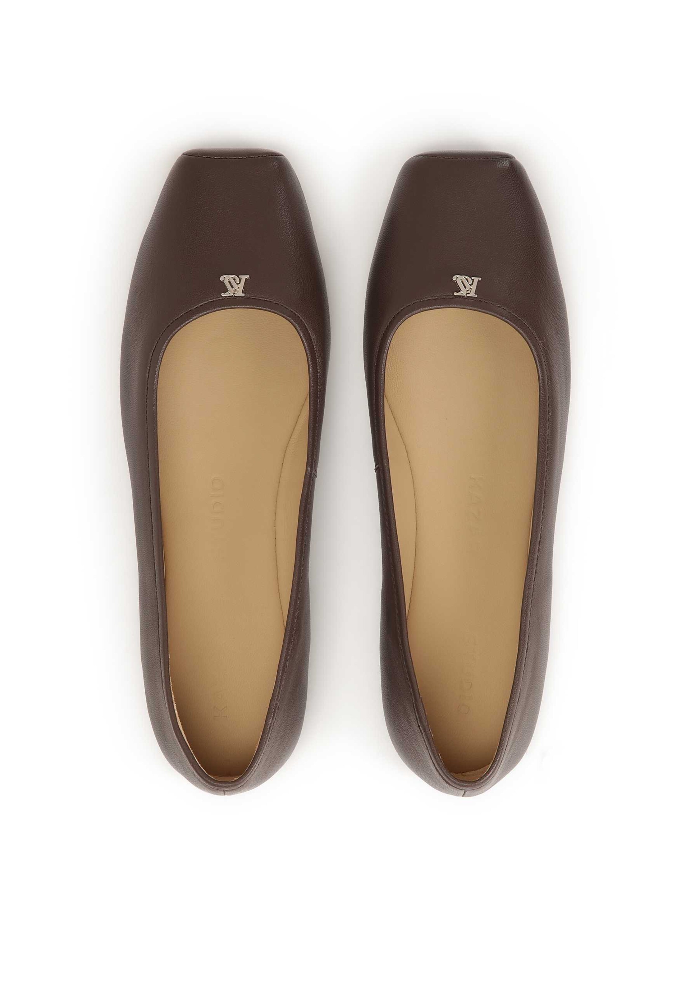 Kazar Studio Baleriny w kolorze brązowy