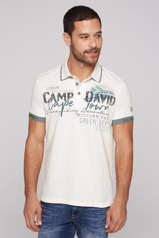 CAMP DAVID Shirt in White: front