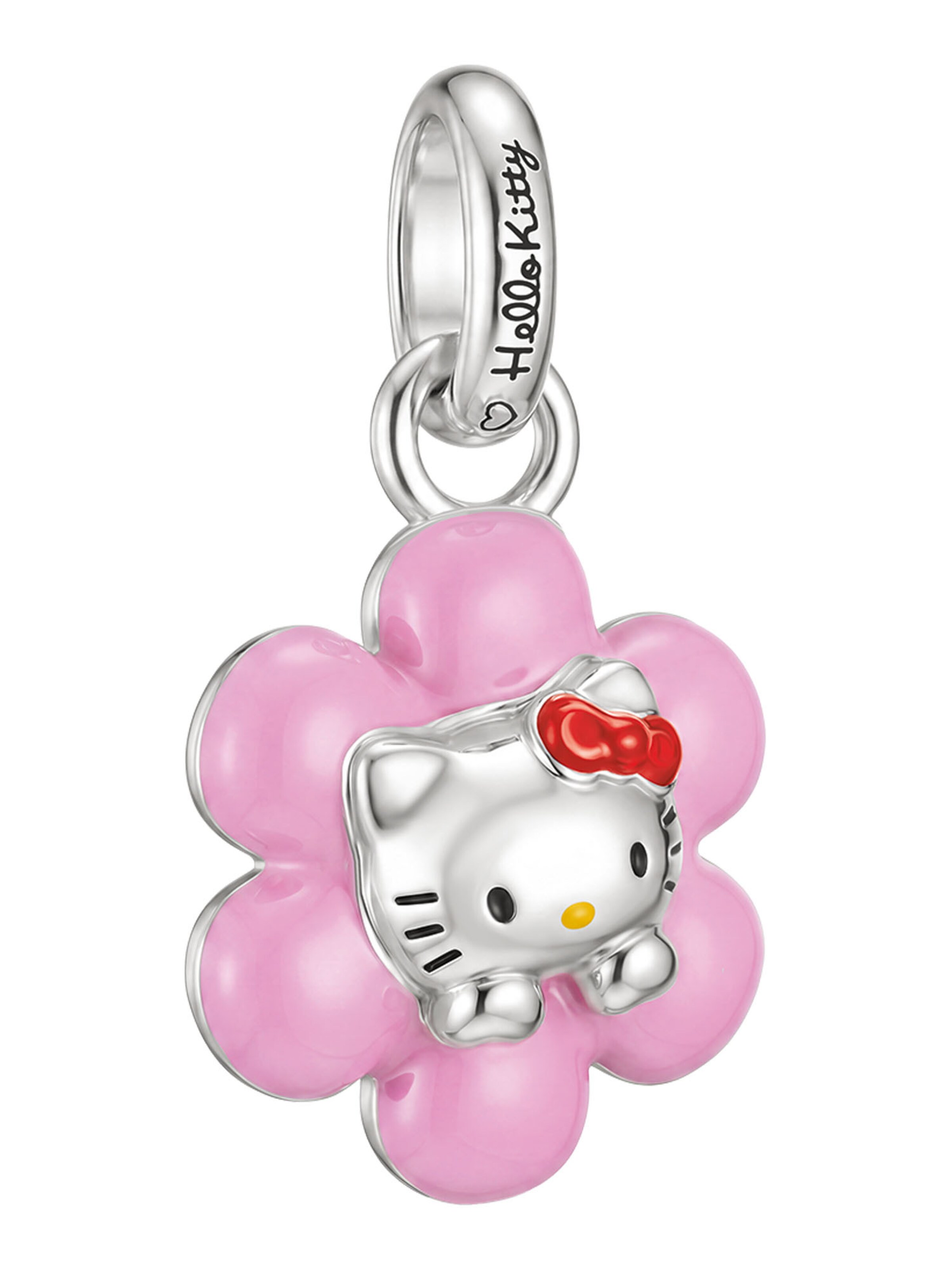 Thomas Sabo Hello Kitty Charm pinke Blume – Connect in Pink: Vorderseite