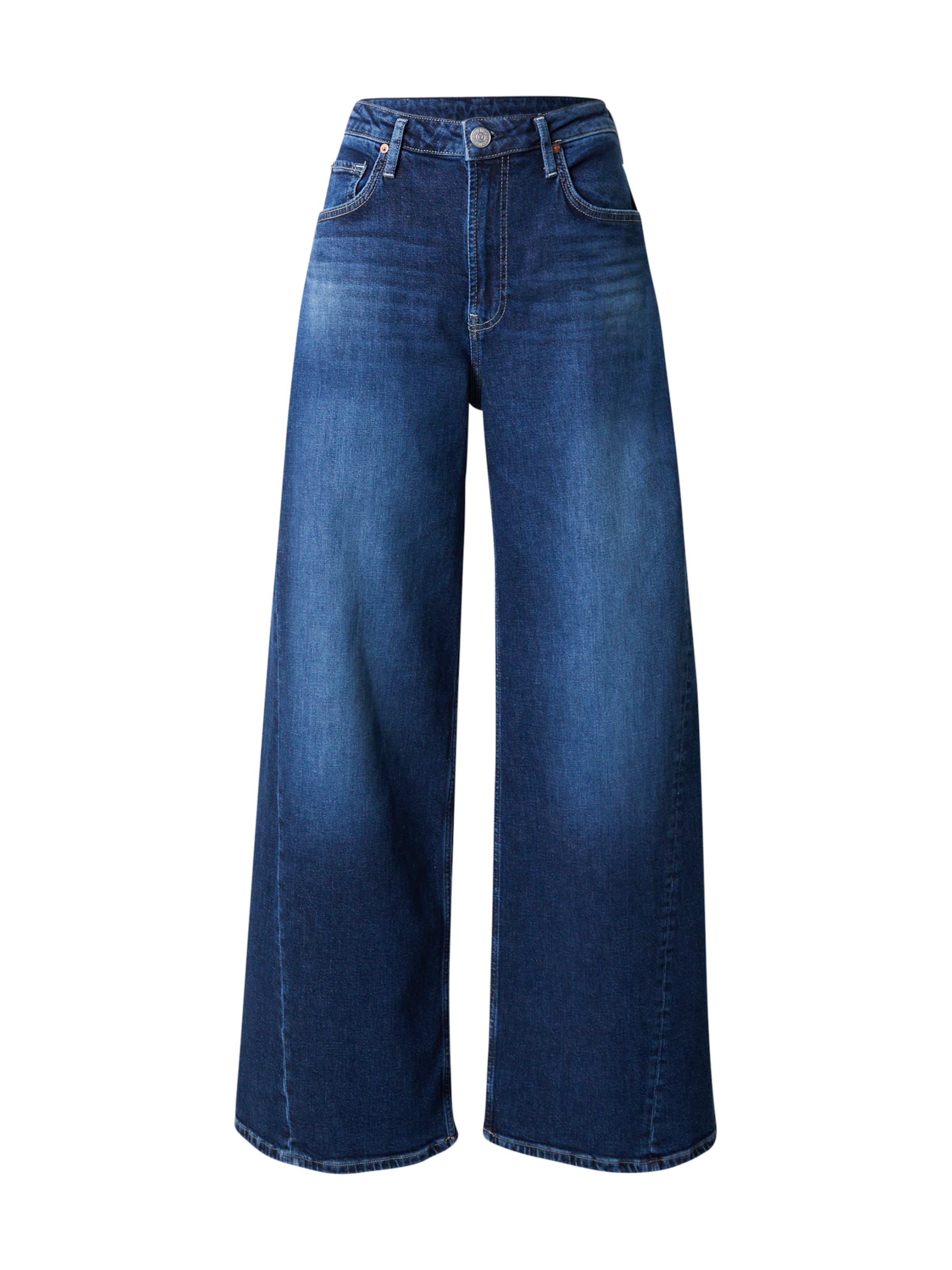 True Religion Wide leg Jeans in Blue: front