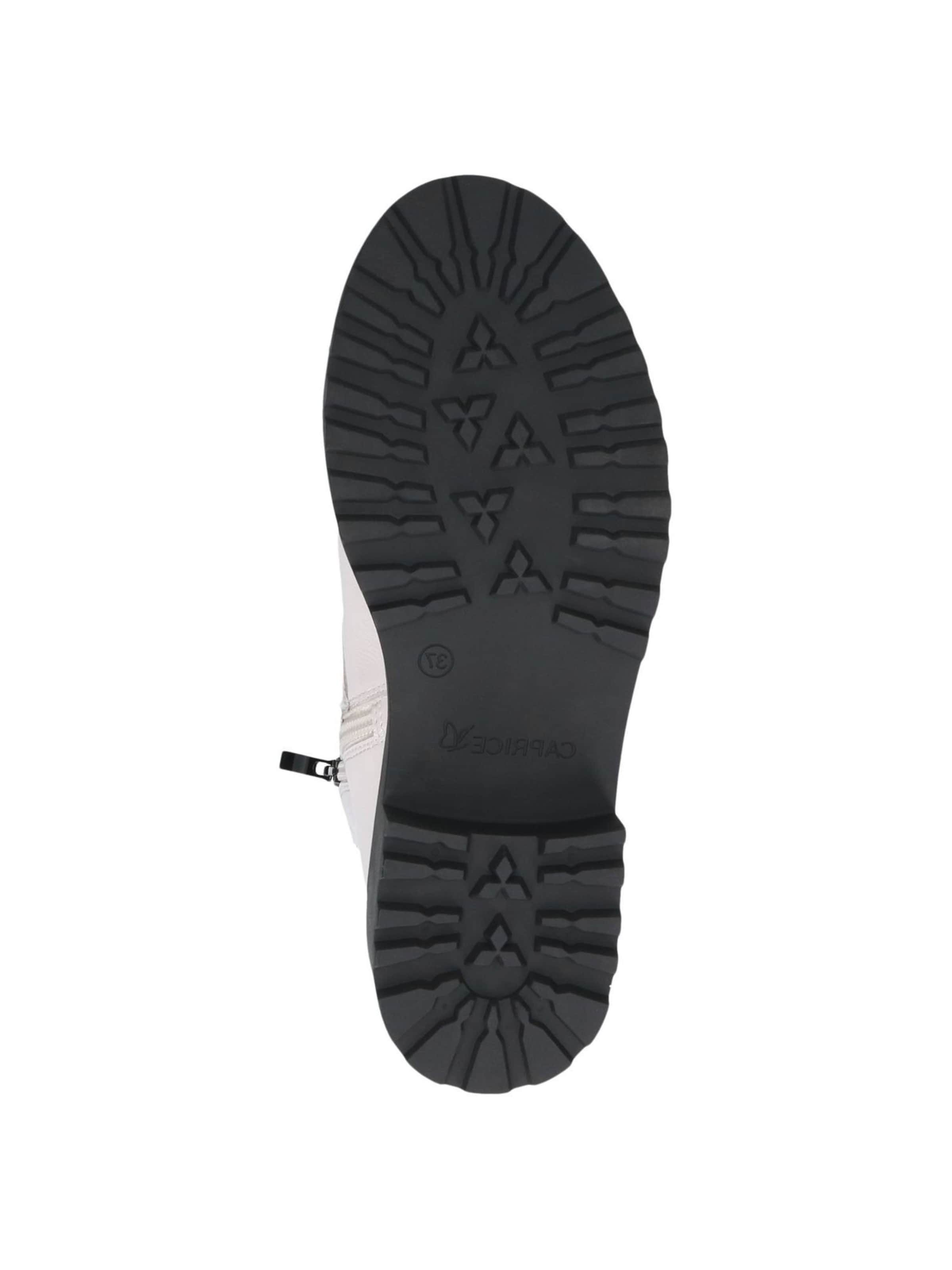 CAPRICE Lace-up bootie in White