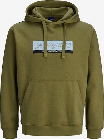 JACK & JONES Свитшот 'JORINWOOD' в Зеленый: спереди
