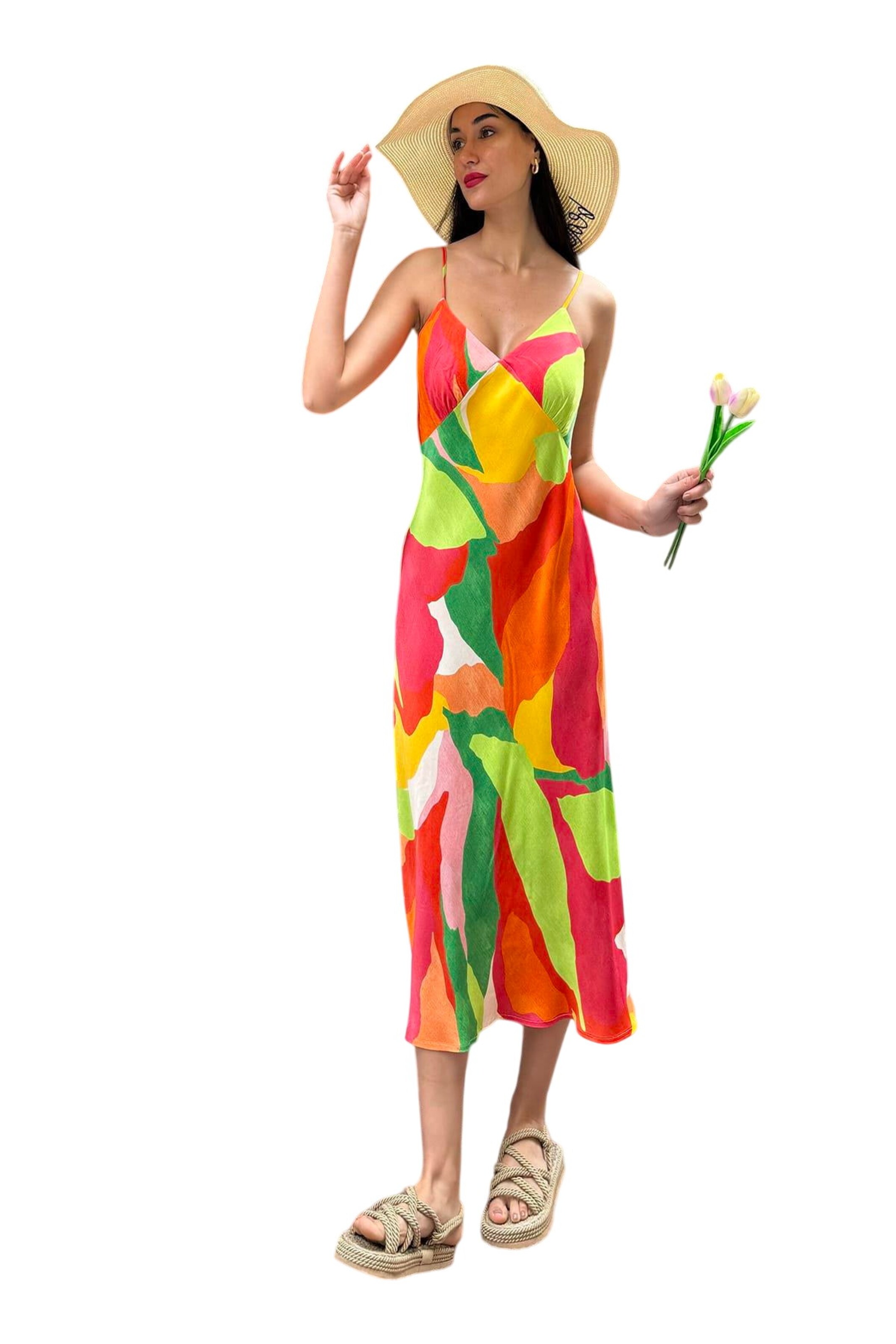 For You Moda Dress in Mixed colors