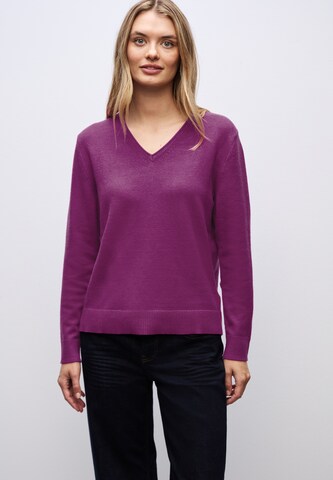 STREET ONE Pullover in Lila: Vorderseite