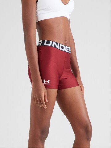 UNDER ARMOUR - Skinny Pantalón deportivo 'Authentics' en rojo: frente