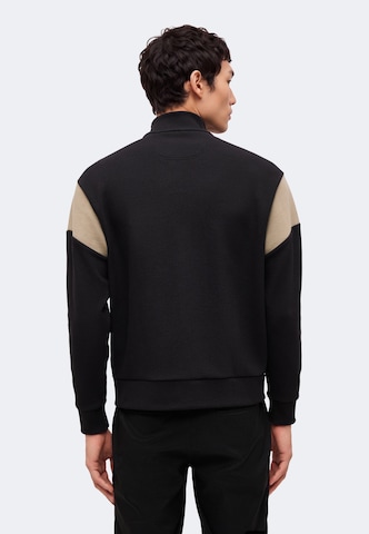 BOSS Sports sweat jacket 'Union Skaz' in Black: back
