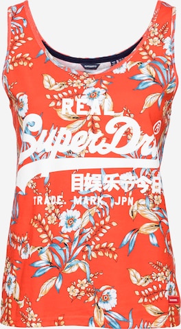 Superdry Top - narancs: elől