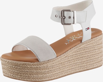 Tommy Jeans Sandalen met riem 'Essential' in Grijs: voorkant