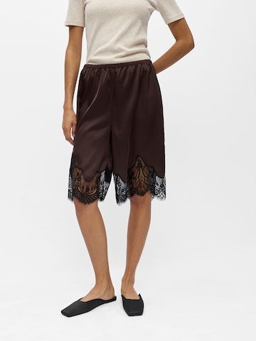 OBJECT - Loosefit Pantalón 'OBJALLI' en marrón: frente