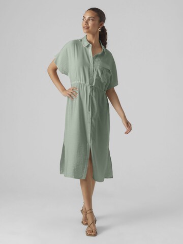 VERO MODA Blousejurk 'IRIS' in Groen: voorkant