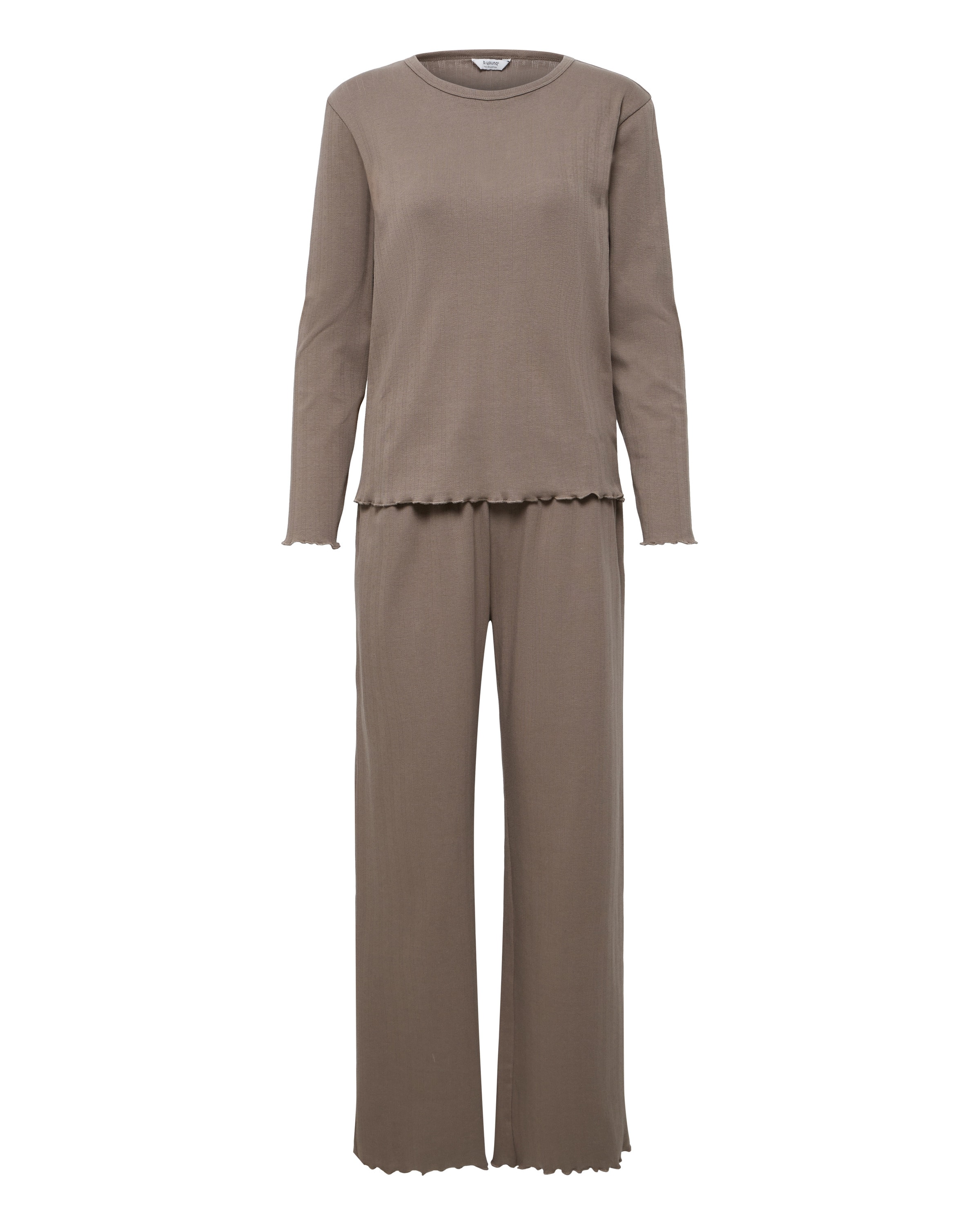 b.young Pyjama in Beige: Vorderseite