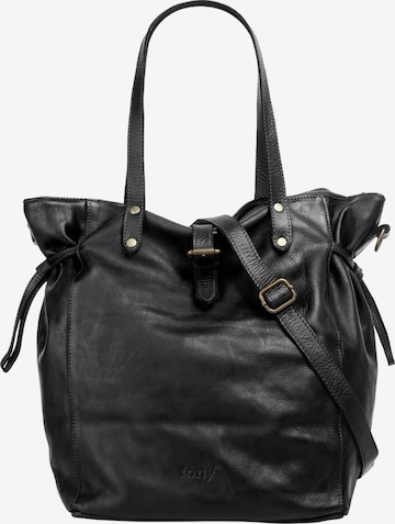 Cabas forty° en noir : devant