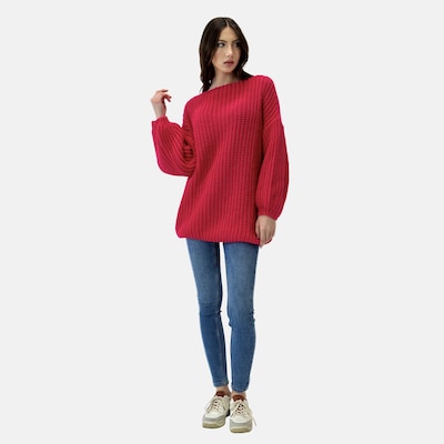 Elara Pullover in XS-XL in magenta, Produktansicht