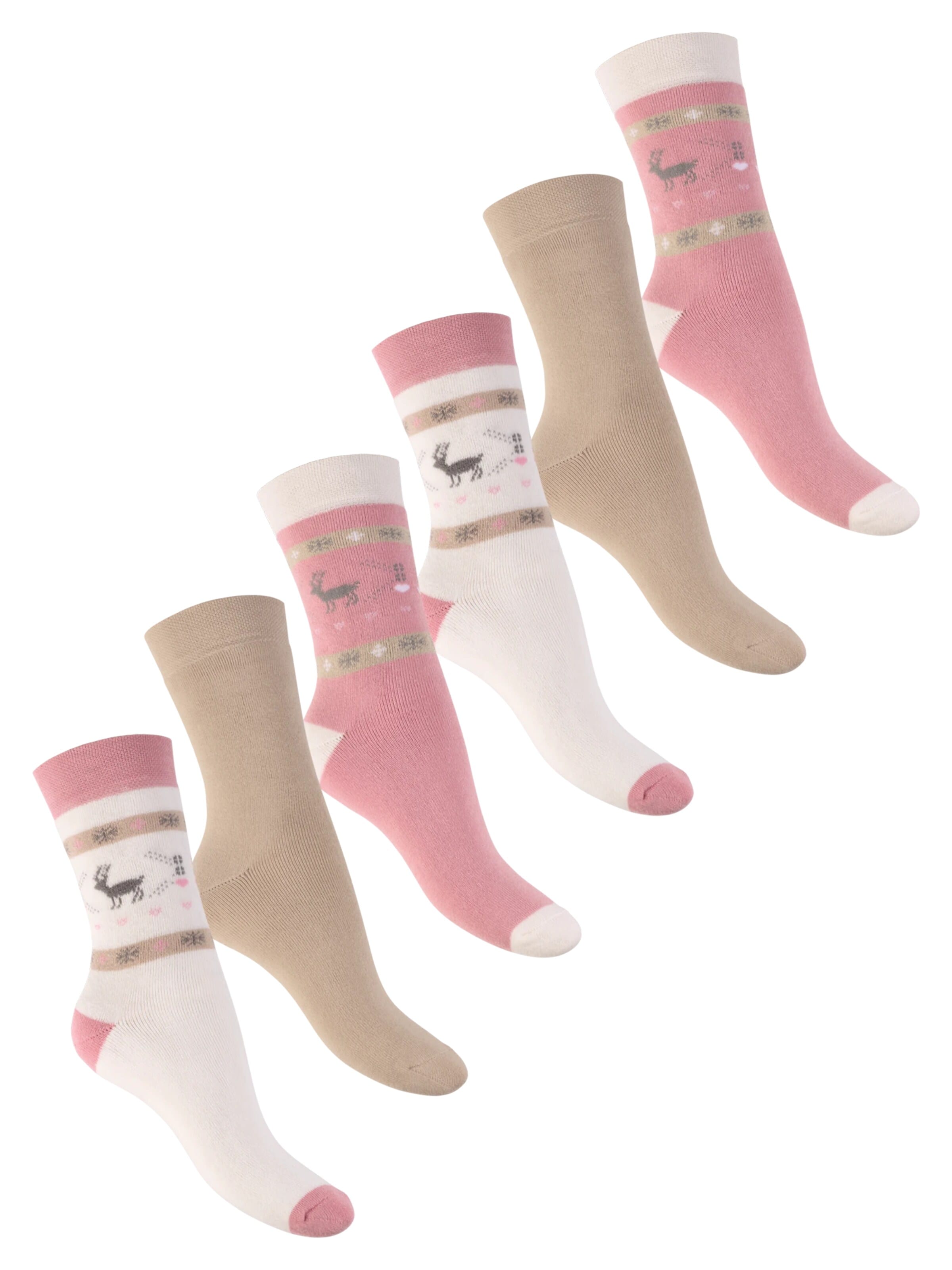 footstar Athletic Socks 'Winter Comfort' in Pink: front