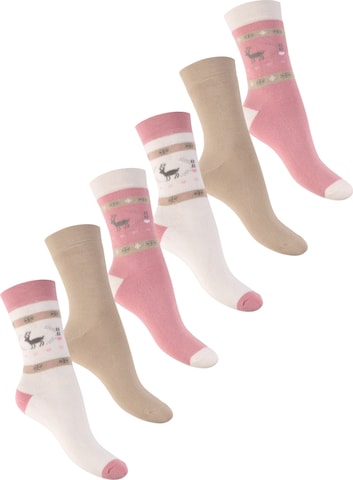footstar Athletic Socks 'Winter Comfort' in Pink: front