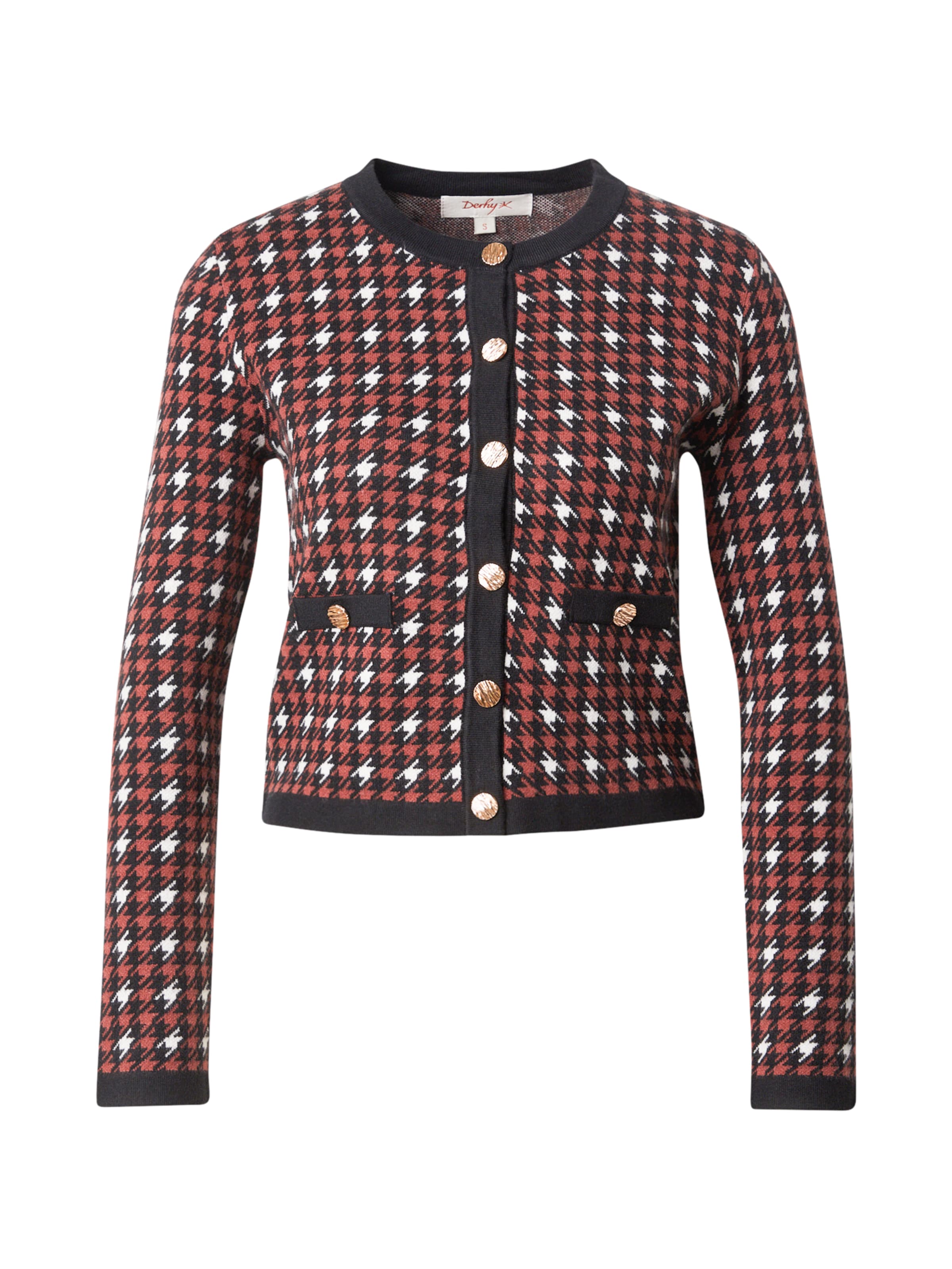 Geacă tricotată 'BARNABE' de la Derhy pe negru: față