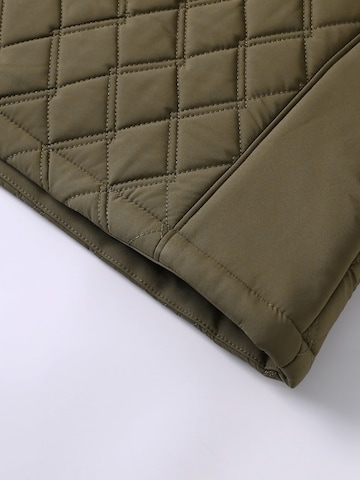 ALLTHEMEN Winter Jacket 'Rautenstich' in Green