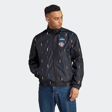 ADIDAS SPORTSWEAR Athletic Jacket 'Manchester United Anthem' in Black: front