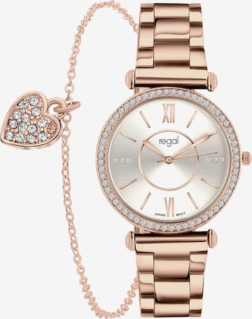 Lucardi Analog Watch in Pink: front