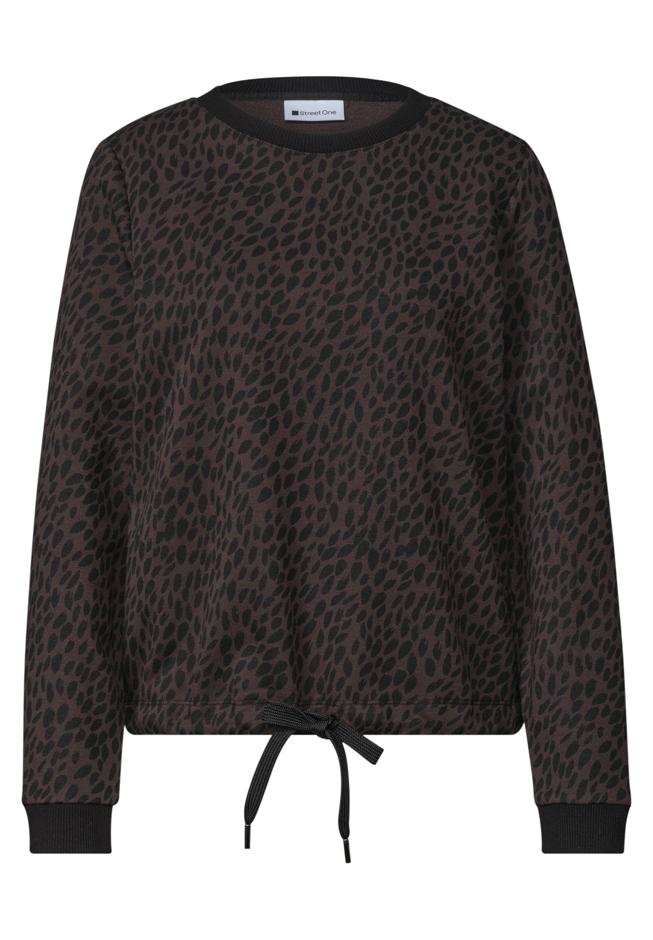 STREET ONE Sweatshirt in Braun: Vorderseite