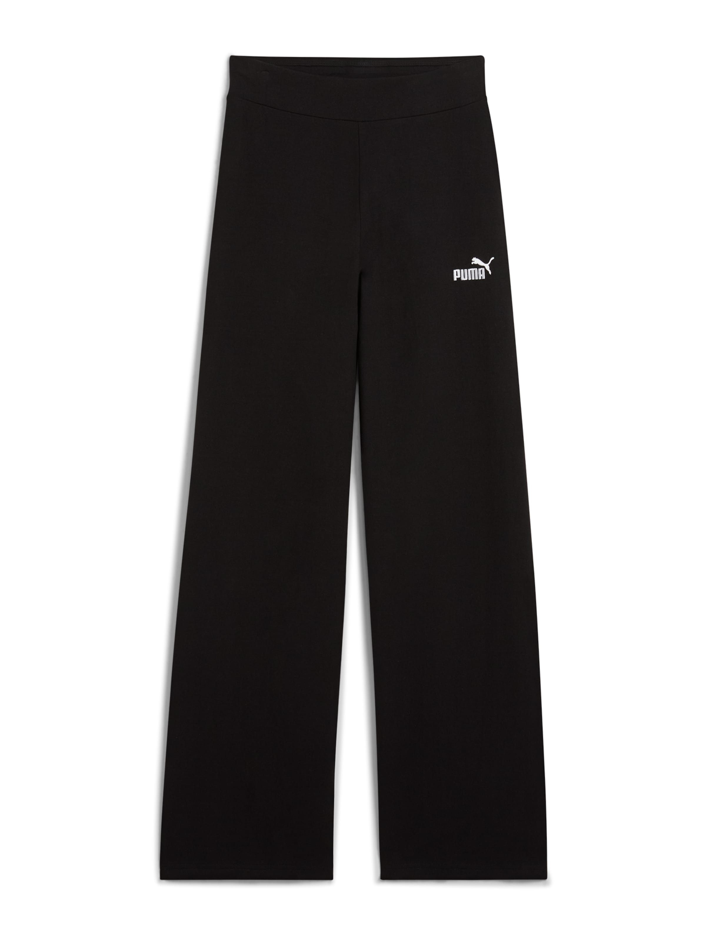 Wide leg Pantaloni sport 'ESS No. 1' de la PUMA pe negru: față