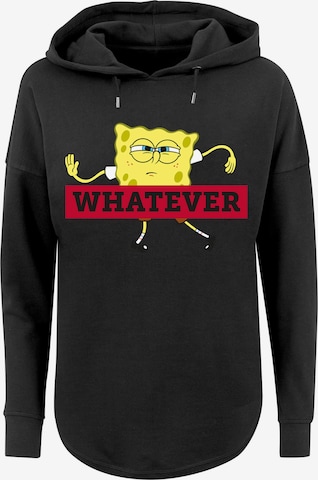 F4NT4STIC Sweatshirt 'Spongebob' in Zwart: voorkant