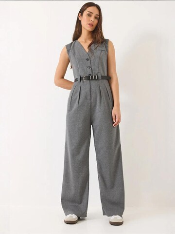 Bianco Lucci Jumpsuit in Grey: front