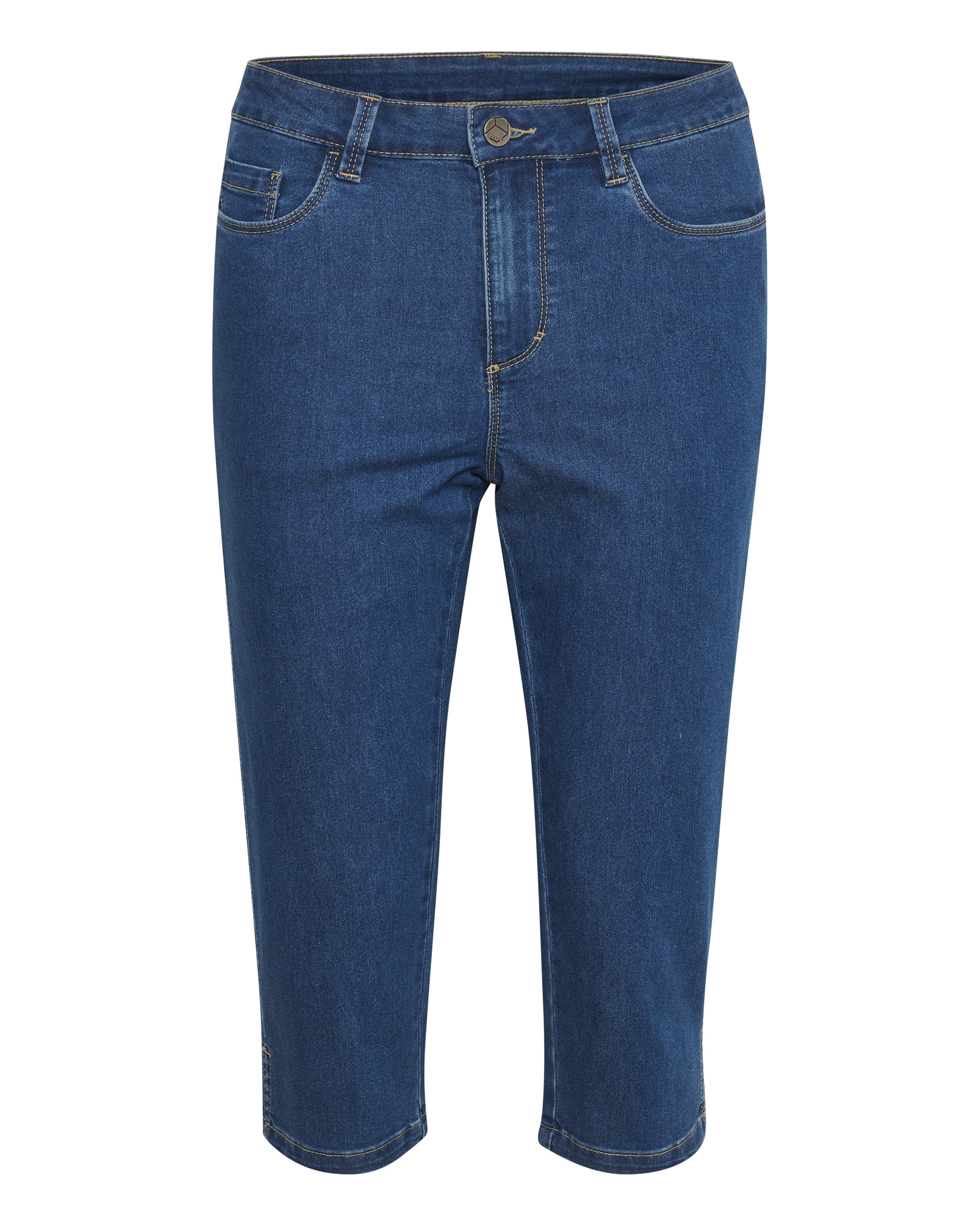 Kaffe Slimfit Jeans 'Vicky' in Blauw: voorkant