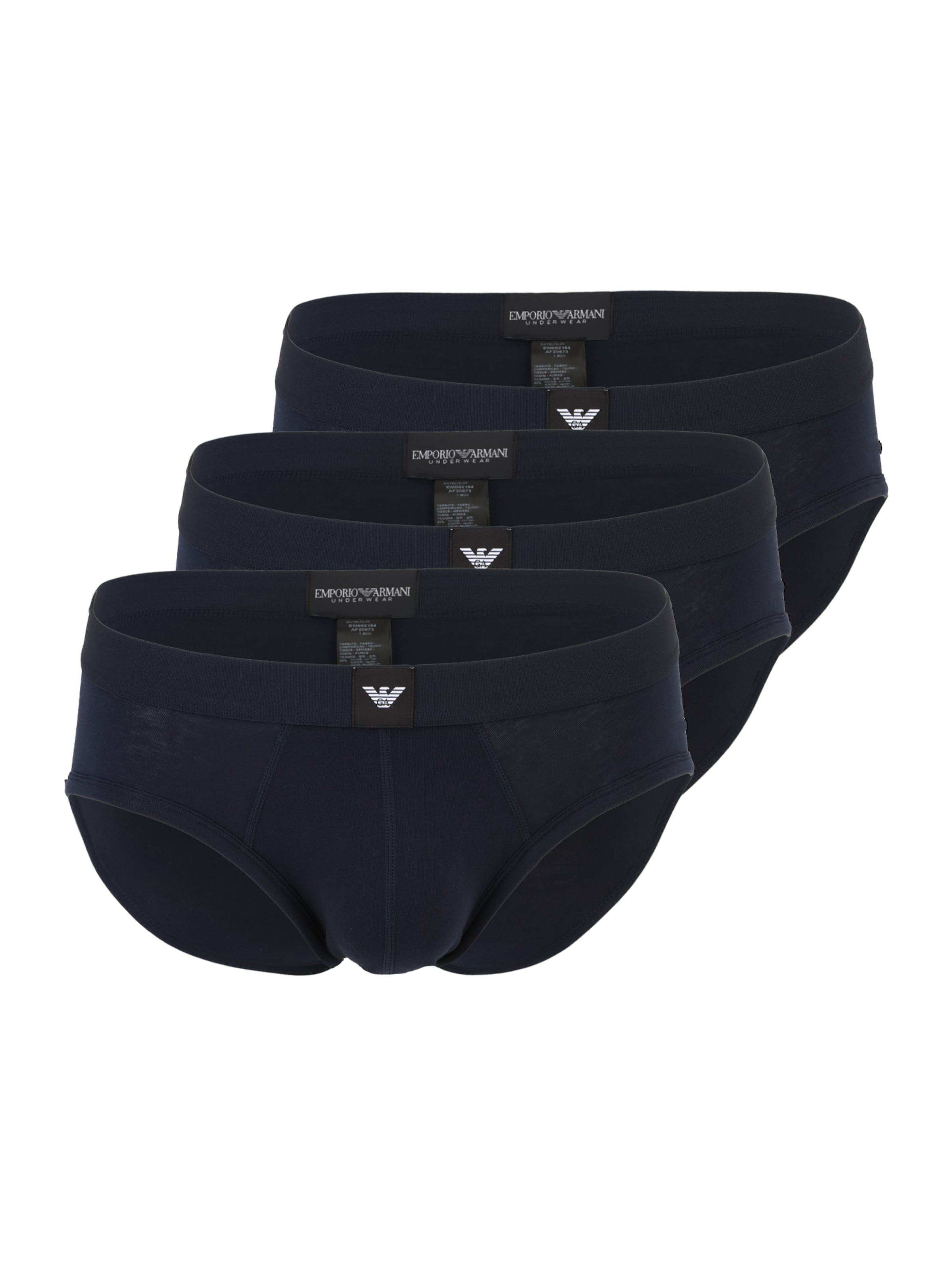 Emporio Armani Slipy – modrá: přední strana