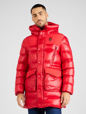 Parka invernale di Blauer.USA in rosso: frontale