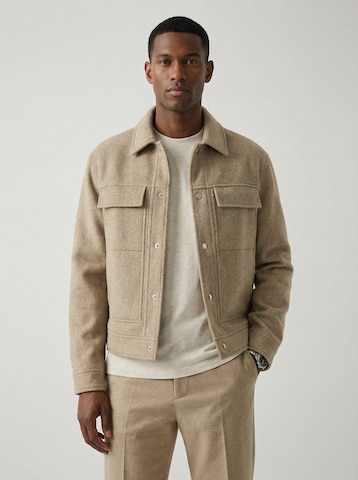 TRAPP Jacke 'MELANGE' in Beige: Vorderseite