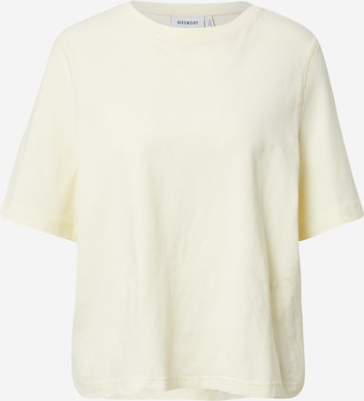 Tricou WEEKDAY pe galben, Vizualizare produs