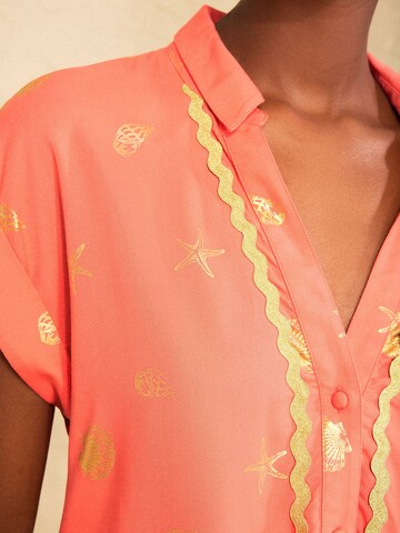 love & roses Blus i orange