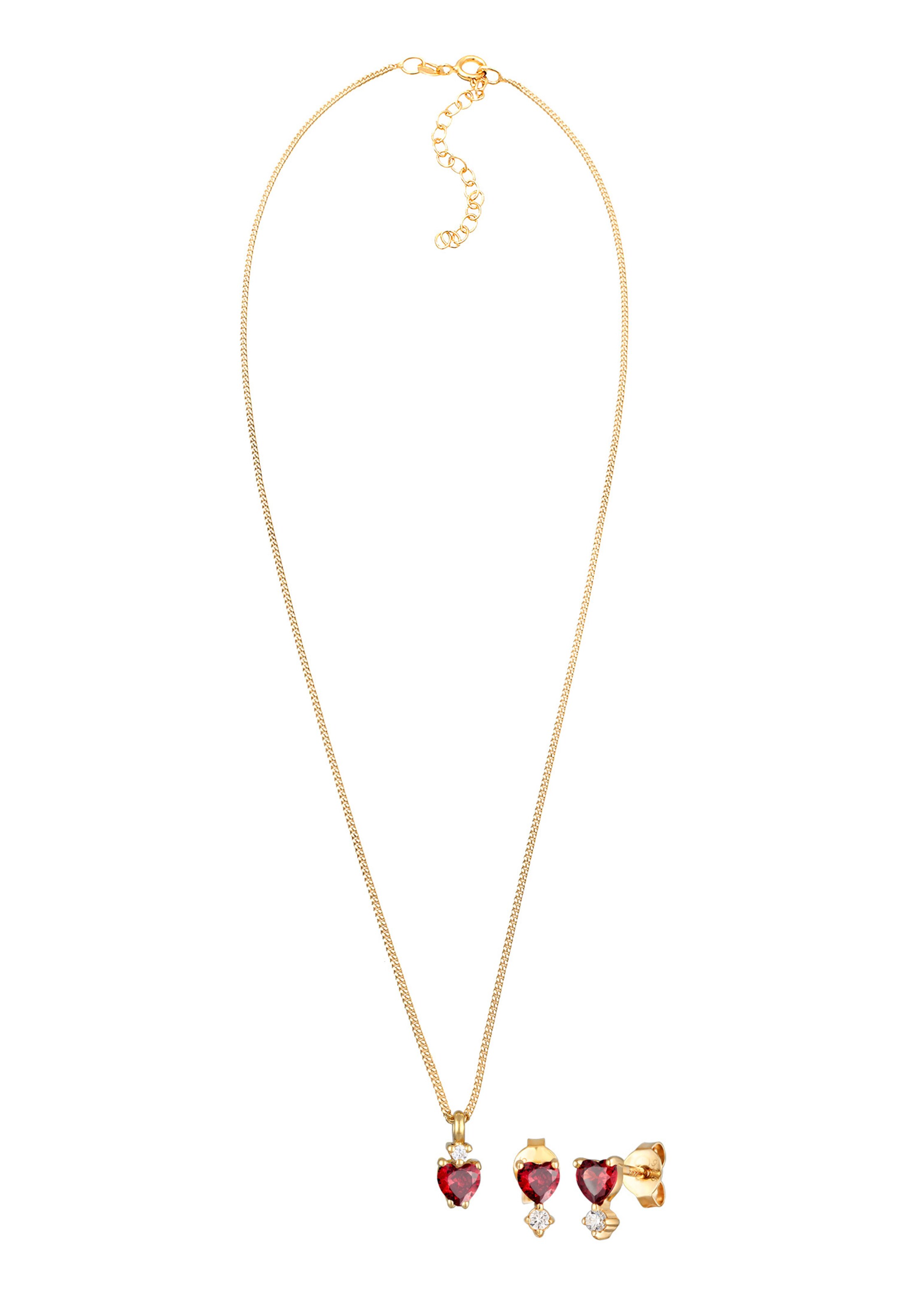 ELLI Schmuckset in Gold: Vorderseite